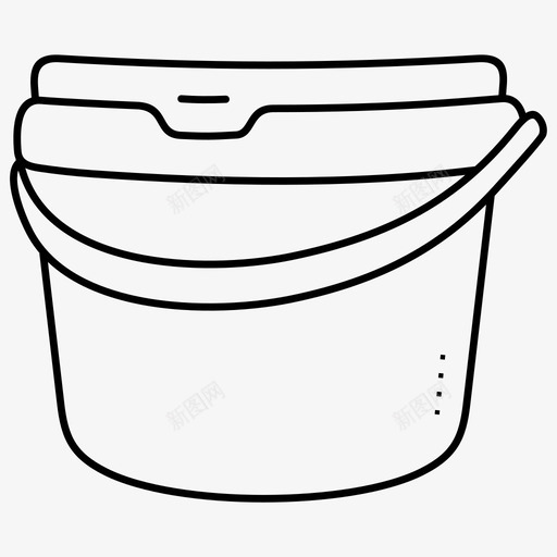 塑料桶包装油漆桶svg_新图网 https://ixintu.com 塑料 包装 油漆 漆桶 容器 底漆 腻子