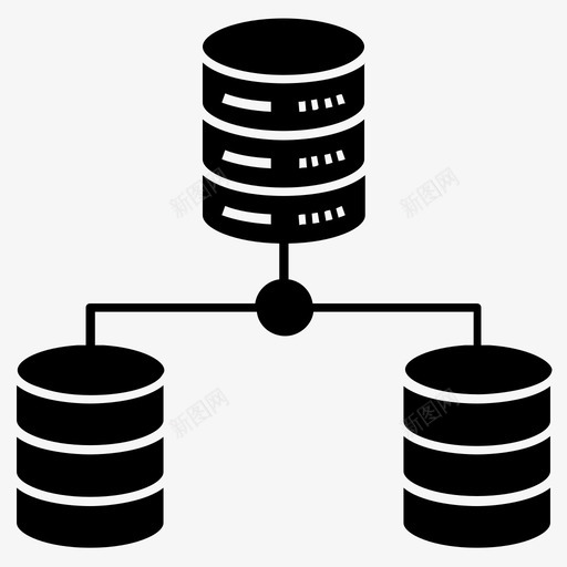 分布式数据库大数据数据共享svg_新图网 https://ixintu.com 分布式 数据库 数据 大数 共享 服务器 数据中心 网络 通信 字形 图标