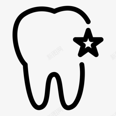 牙齿犬齿牙科图标