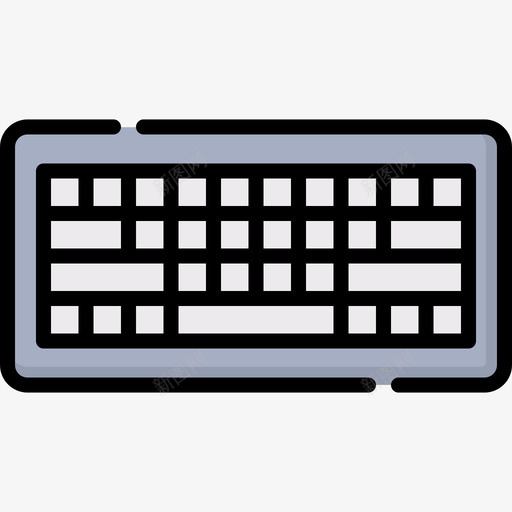键盘电子设备30线性彩色svg_新图网 https://ixintu.com 键盘 电子设备 线性 彩色
