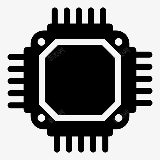 微处理器中央处理器计算机芯片svg_新图网 https://ixintu.com 计算机 芯片 微处理器 中央处理器 cpu 硬件 立体 矢量 矢量图 图标
