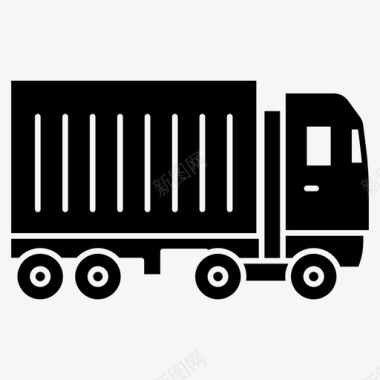 货运卡车送货车物流配送图标