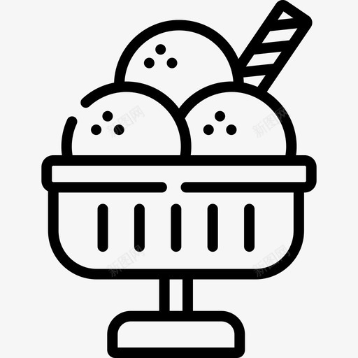 冰淇淋热带目的地直系svg_新图网 https://ixintu.com 冰淇淋 热带 目的地 直系