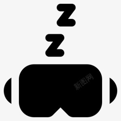 睡眠面膜生活图标睡眠面膜卧室午睡高清图片