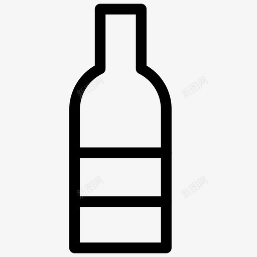 葡萄酒酒精瓶子svg_新图网 https://ixintu.com 葡萄酒 酒精 瓶子 饮料 酒瓶 餐厅 收藏