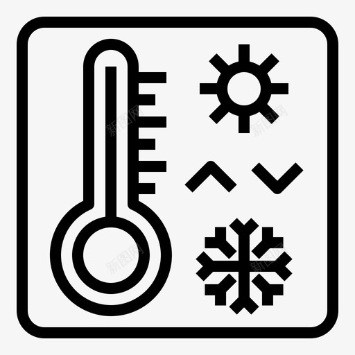 温度检测器温度计天气svg_新图网 https://ixintu.com 温度 检测器 温度计 天气 智能家居