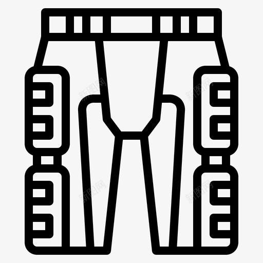裤子装备防护svg_新图网 https://ixintu.com 裤子 装备 防护 制服 美式 足球 标志