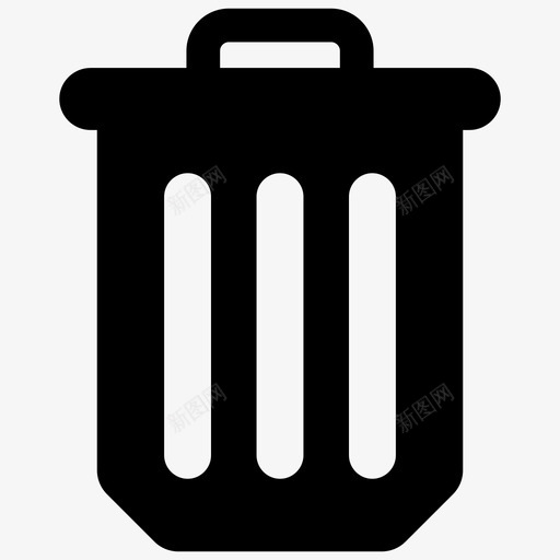 垃圾箱回收站房屋清洁符号图标svg_新图网 https://ixintu.com 垃圾箱 回收站 房屋 清洁 符号 图标