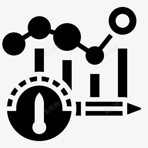 绩效评估指标svg_新图网 https://ixintu.com 绩效 评估 指标 kpi 监控 成长 黑客 字形 0000010