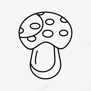 蘑菇鹅膏食物图标