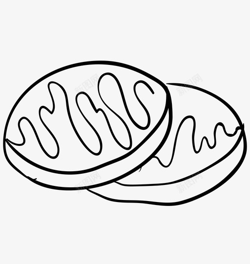 饼干烘焙食品零食svg_新图网 https://ixintu.com 饼干 食品 烘焙 零食 饮料 集合 轮廓 向量 图标