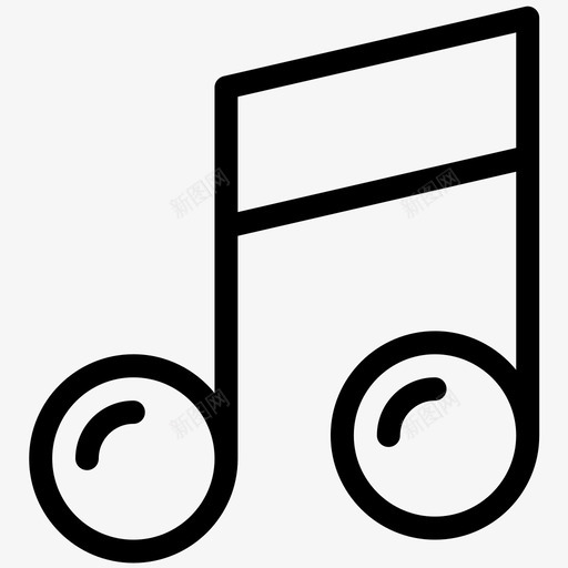 音乐音乐播放器音符svg_新图网 https://ixintu.com 音乐 播放器 音符 颤音 歌曲 简单 网络 图标