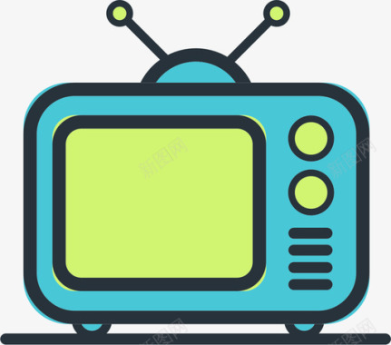 电视机绿色图标