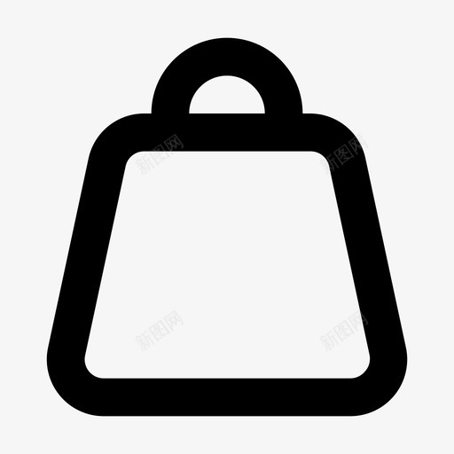 购物袋基本用户界面线svg_新图网 https://ixintu.com 购物袋 基本 用户界面