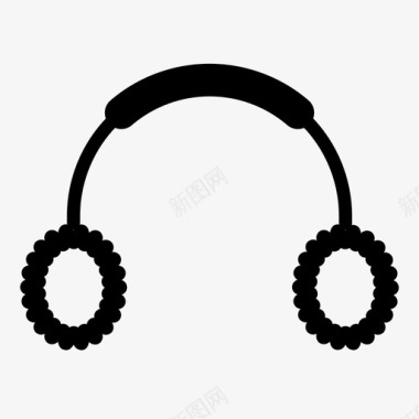 冬天耳罩耳机图标