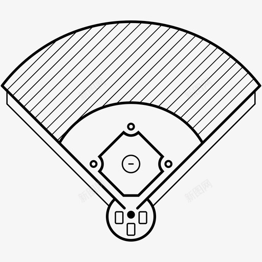 棒球场比赛职业svg_新图网 https://ixintu.com 棒球场 比赛 职业 运动场 体育场