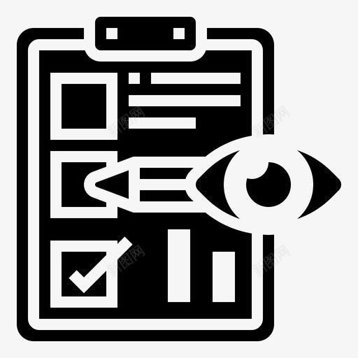 绩效评估检查表评估svg_新图网 https://ixintu.com 评估 绩效 检查表 调查 人才 管理 glyph 000006