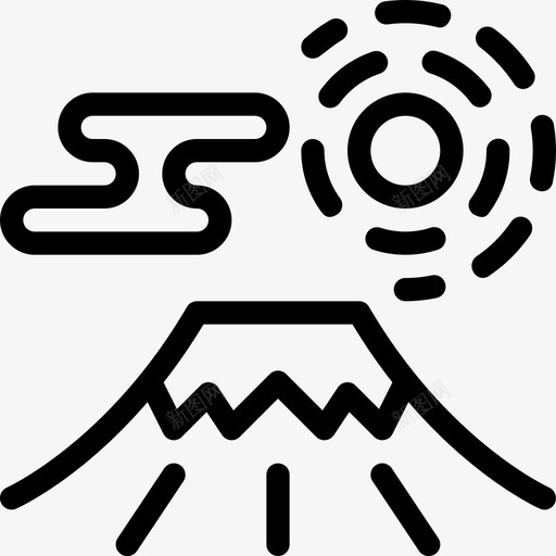 富士山日本地标svg_新图网 https://ixintu.com 富士山 日本 地标 旅游 概况