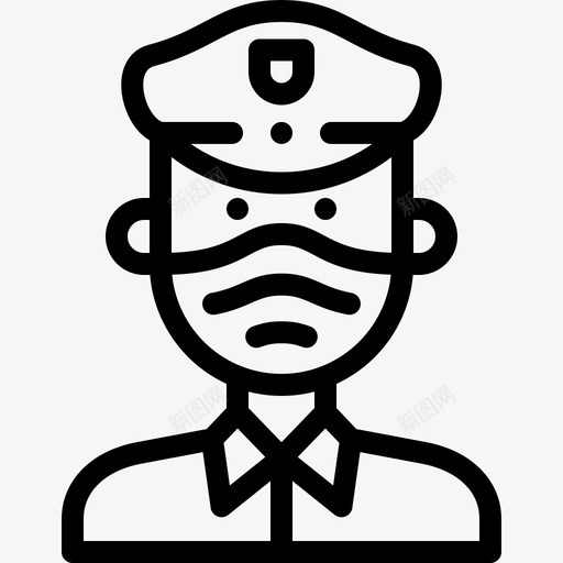 警察戴着面具的化身直系svg_新图网 https://ixintu.com 警察 戴着 面具 化身 直系