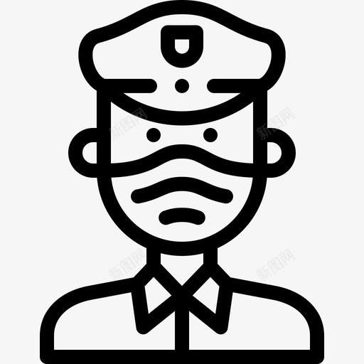 警察戴着面具的化身直系svg_新图网 https://ixintu.com 警察 戴着 面具 化身 直系