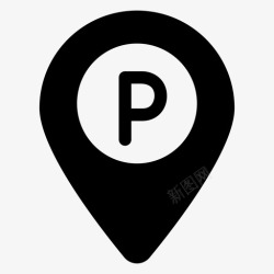 车位定位停车位置位置标记地图定位器高清图片