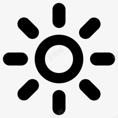 太阳日光夏天图标