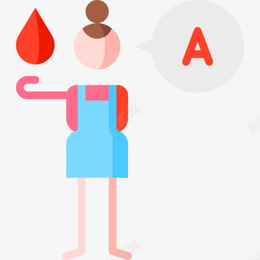 A型血献血87平坦图标