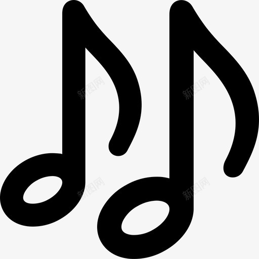 音符古典音乐旋律svg_新图网 https://ixintu.com 音符 古典音乐 旋律 声音