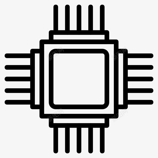 芯片组数据数据库svg_新图网 https://ixintu.com 芯片组 数据 数据库 处理器 服务器