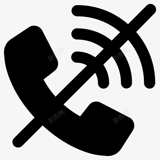 禁止打电话禁止拨打电话svg_新图网 https://ixintu.com 禁止 打电话 拨打