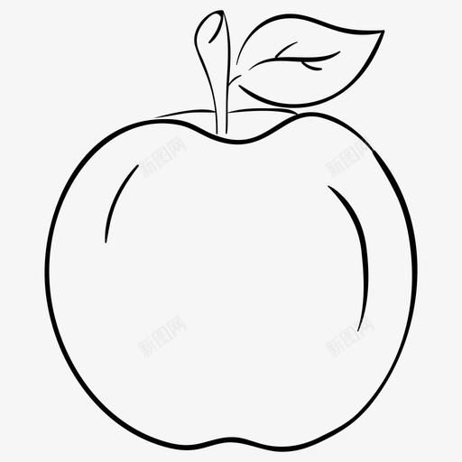 苹果苹果带叶水果svg_新图网 https://ixintu.com 苹果 带叶 水果 健康饮食 健康食品 自然 生态 矢量 矢量图 图标