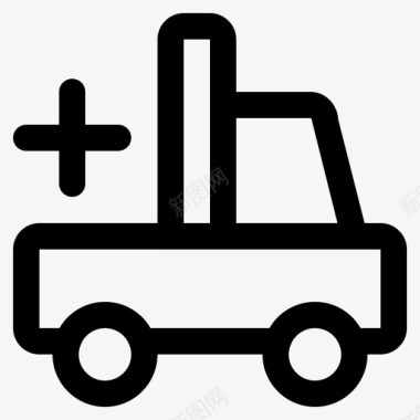 添加提货车交货提货图标
