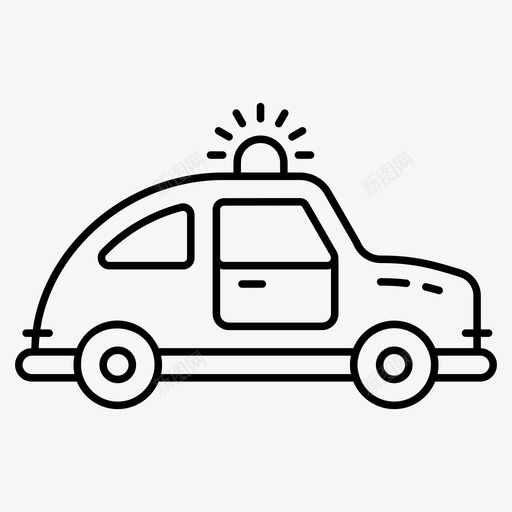警车自动车警察svg_新图网 https://ixintu.com 警车 自动车 警察 政治 交通 矢量 线图 图标