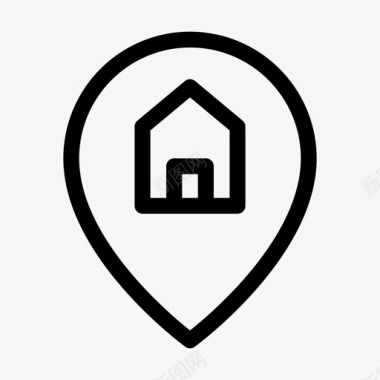 住宅位置查找地图图标