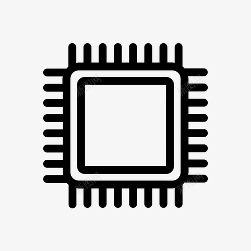 微芯片中央处理器计算机芯片svg_新图网 https://ixintu.com 芯片 中央处理器 计算机 cpu 设备 creatype 电子电器 概述