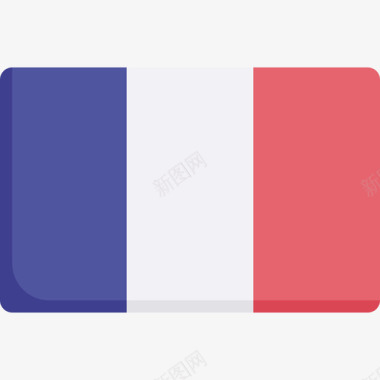 法国国旗17平坦图标