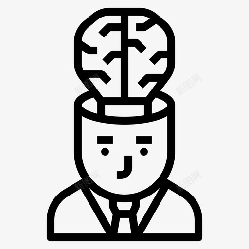 知识大脑创意svg_新图网 https://ixintu.com 知识 大脑 创意 想法 思维 管理 大纲 图标