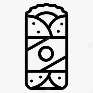 墨西哥玉米饼玉米饼包装图标