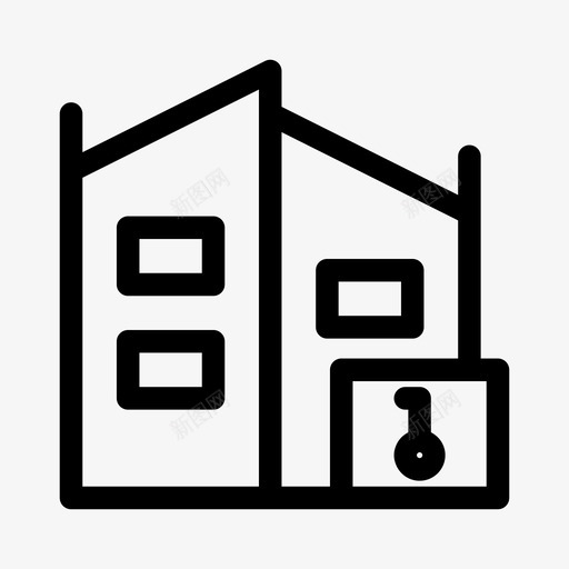 家房产钥匙svg_新图网 https://ixintu.com 房地产 房产 钥匙 安全