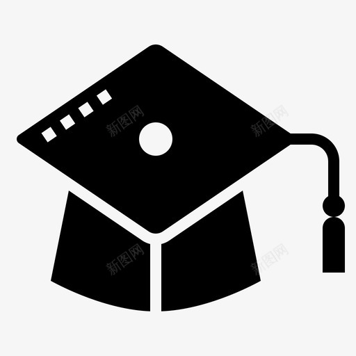 mortarboard学术典礼svg_新图网 https://ixintu.com mortarboard 学术 典礼 文凭 毕业 大学 glyph 000009