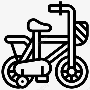 儿童自行车运动骑行图标