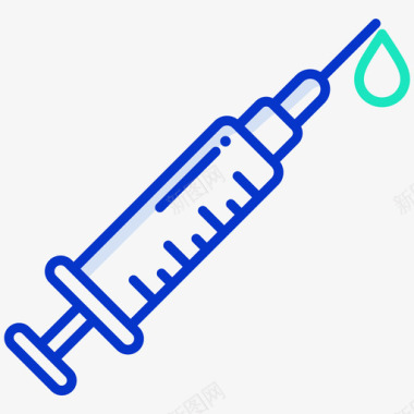 注射病毒164轮廓颜色图标