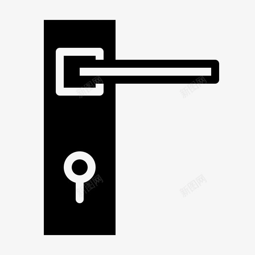 酒店房间门智能门svg_新图网 https://ixintu.com 酒店 房间 智能 钥匙 标志