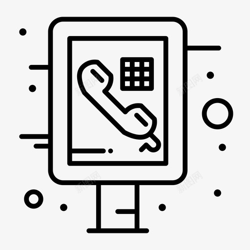 信息信息图电话svg_新图网 https://ixintu.com 信息 公共 电话 标志 粗体