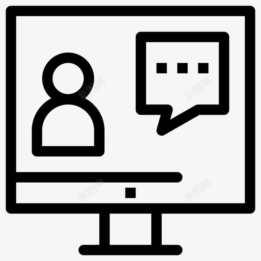 沟通咨询客户svg_新图网 https://ixintu.com 沟通 咨询 客户 在线 服务 商务 人员