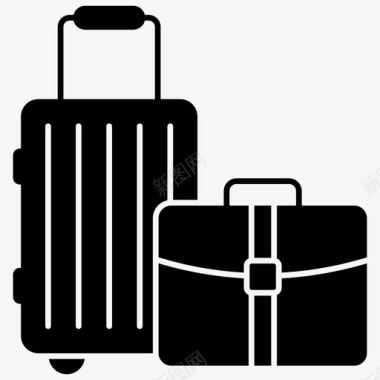 旅行包附件箱公文包图标
