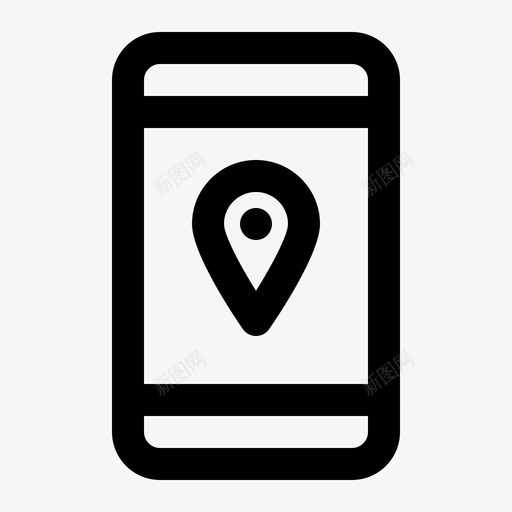 移动定位地图导航svg_新图网 https://ixintu.com 移动 定位 地图 导航 pin 002行