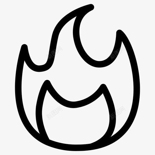 火火焰手绘svg_新图网 https://ixintu.com 火焰 手绘 素描 用户 界面设计 第二