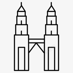 马来西亚国家石油公司马来西亚国家石油公司双子塔马来西亚吉隆坡双子塔马来西亚地标高清图片