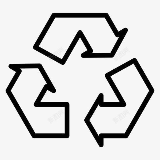 可回收生态绿色svg_新图网 https://ixintu.com 生态 可回收 绿色 再利用 20个 线图 图标